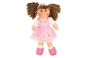Dukke, bamse og udstyr - Bigjigs Fabric Doll Rose - 28cm - BJD007