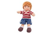 Dukke, bamse og udstyr - Bigjigs Fabric Doll Harry - 28cm - BJD009