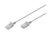 Netværkskabel - DIGITUS patch cable - grey - Grå - DK-1618-005S