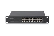 Switch - DIGITUS - switch - 16 ports - unmanaged - rack-mountable - DN-80115-1