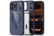 Mobil - Covers & Cases - Tech-Protect MagMat MagSafe Case for iPhone 17 Pro - Clear Navy Blue - 5906302334247