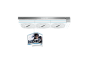 CPU Køler - Lian Li HydroShift II OLED Curved 360P28 - CPU Vandkøling - Max 36 dBA - GHS2OLDC36PW