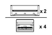 Netværkskabel - Lenovo 800GBase-CU direct attach splitter cable - 3 m - 3m - 4X97A81835