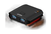USB hub - ATEN Essentials US4322 - USB peripheral sharing switch - 2 ports USB hub - USB 3.2 - 2 ports - Sort - US4322-AT