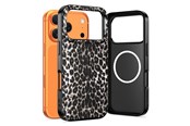 Mobil - Covers & Cases - Tech-Protect  Lamano MagSafe Case for iPhone 17 Pro Max - Black & Brown - 5906302335343