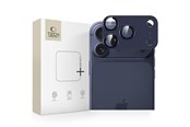 Mobil - Beskyttelsesglas - Tech-Protect Camfull Fit+ Lens Glass for iPhone 17 Pro Max - Navy Blue - 5906302335541