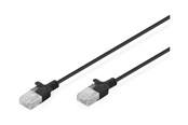 Netværkskabel - DIGITUS patch cable - black - Sort - DK-1618-030S-BL-10