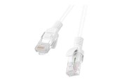 Netværkskabel - Lanberg patch cable - white RAL 9010 - Hvid - PCU6-10CC-0050-W