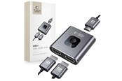 USB hub - Tech-Protect HB07 HUB Adapter 2in1 HDMI 4K 60HZ - Grey USB hub - 3 ports - Grå - 5906302360949