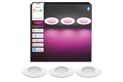 Smart Home - Philips Hue Slim indbygningsspot 90 mm Hvid - 3-pak - 929004291002
