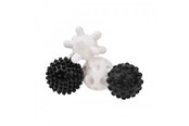 Babylegetøj - Akuku Soft sensory balls black/white (4 pcs) - A0469