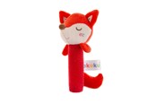 Babylegetøj - Akuku Soft plush rattle/squeaker Fox - A0643