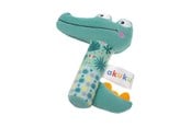 Babylegetøj - Akuku Soft plush rattle/squeaker Crocodile - A0644