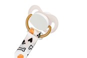 Baby Udstyr - Akuku The soother band with clip BONES - A0581