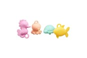 Baby Udstyr - Akuku silicone bath toys with a detachable bottom (4pcs) - A0711