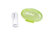 Baby Udstyr - Akuku Silicone toothbrush and gums massager in case - A0264