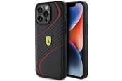 Mobil - Covers & Cases - Ferrari Twist Metal Logo Case for iPhone 15 Pro Max - Black - 3666339171025
