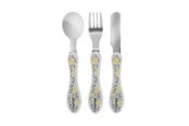 Baby Udstyr - Akuku Stainless steel cutlery set: fork spoon knife - A0103
