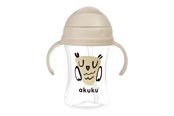 Baby Udstyr - Akuku Cup with flip-top straw 300 ml / OWL - A0204
