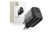 Mobil - Adaptere & Opladere - Tech-Protect NCA45W-GAN AC Charger 2-Ports USB-C / USB-A 45W - Black - 5906302335992