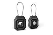 Mobil - Covers & Cases - Tech-Protect Kevlar Seal Case for Apple AirTag 1 / 2 - Black - 5906302339426