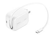 Mobil - Adaptere & Opladere - Belkin UltraCharge power adapter - retractable GAN - USB-C - 45 watt - WCH023KQWH