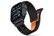 Smartwatch - Tilbehør - Tech-Protect Nylon Elite Strap for Apple Watch 44 / 45 / 46 / 49 mm - Black & Orange - 5906302339945