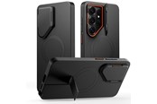 Mobil - Covers & Cases - Tech-Protect Kevlar Aura MagSafe Case for Samsung Galaxy S26 Ultra - Black and Orange - 5906302352425