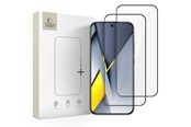 Mobil - Beskyttelsesglas - Tech-Protect Glass Fit+ 2-pack for Xiaomi Poco F8 Pro - Black - 5906302352678