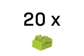 Netværkstilbehør - Lindy RJ45 Port Blocker Green (20-Pack) - 47895