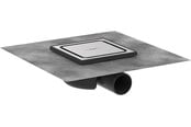 Afløb - Hansgrohe RainDrain Spot kvadratisk afløbsskål 150 x 150 mm børstet rustfrit stål - 56055800