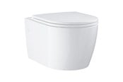 Toiletter, sæder, bideter og reservedele - Grohe Bau Ceramic væghængt toilet inkl. soft close/quick release sæde - 103860SH00