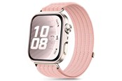 Smartwatch - Tilbehør - Tech-Protect Nylon Strap on Huawei Watch Fit 3 / 4 / 4 Pro / 5 / 5 Pro - Pink - 5906302323630