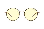 Computer briller - Gunnar Ellipse - prescription glasses - for computer - frame: black / gold - lens: amber - ELL-10901
