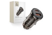 Mobil - Adaptere & Opladere - Tech-Protect CC01 Car Charger 45W 2-Ports USB-A / USB-C - Black - 5906302361298