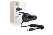 Mobil - Adaptere & Opladere - Tech-Protect CC05 Car Charger 2-Ports PD60W + USB-C Cable - Black - 5906302361717