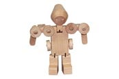 Trælegetøj - Primi Passi - Wooden Transforming Robot/Shovel - PP3505