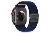 Smartwatch - Tilbehør - Tech-Protect Nylon Clasp Strap for Apple Watch 44 / 45 / 46 / 49 mm - Navy Blue - 5906302363032