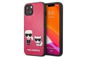 Mobil - Covers & Cases - Karl Lagerfeld Ikonik Karl&Choupette iPhone 13 mini case - fuchsia - 3666339027254