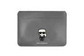 Tasker - Karl Lagerfeld Saffiano Ikonik Karl case for a 13-14" laptop - silver - 3666339040246
