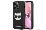 Mobil - Covers & Cases - Karl Lagerfeld Saffiano Choupette Head Patch Case for iPhone 14 Pro - Black - 3666339076979