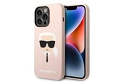 Mobil - Covers & Cases - Karl Lagerfeld KLHMP14LSLKHLP iPhone 14 Pro 6.1 "hardcase light pink / light pink Silicone Karl`s Head Magsafe - 3666339078058
