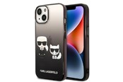 Mobil - Covers & Cases - Karl Lagerfeld KLHCP14STGKCK iPhone 14 6.1 "hardcase black / black Gradient Ikonik Karl & Choupette - 3666339086404