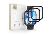 Mobil - Beskyttelsesglas - Tech-Protect Glass Flex+ 2-pack Hybrid Glass for Huawei Watch Fit 3 / 4 - Black - 5906302368501