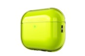Mobil - Andet Tilbehør - KeyBudz Jelly Series Transparent Shell for AirPods Pro 3rd Gen - Neon yellow - APP3_S10_NYL