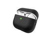 Mobil - Andet Tilbehør - KeyBudz Artisan Series Leather Case for AirPods Pro 3 - Black - APP3_S3_BLK