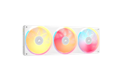 Kabinet Køler - Corsair iCUE LINK LX360 - Kabinet køler - 120mm - Hvid med RGB LED lys - 36 dBA - CO-9051066-WW