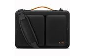 Tasker - Tech-Protect Defender Bag for Laptop 15-16 - Black & Orange - 5906302368846