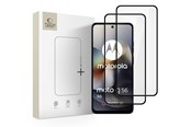 Mobil - Beskyttelsesglas - Tech-Protect Glass Fit+ 2-pack Tempered Glass for Motorola Moto G56 5G - Black - 5906302368969