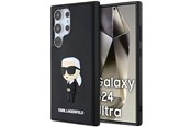 Mobil - Covers & Cases - Karl Lagerfeld 3D Rubber Ikonik Case for Samsung Galaxy S24 Ultra - Black - 3666339242015